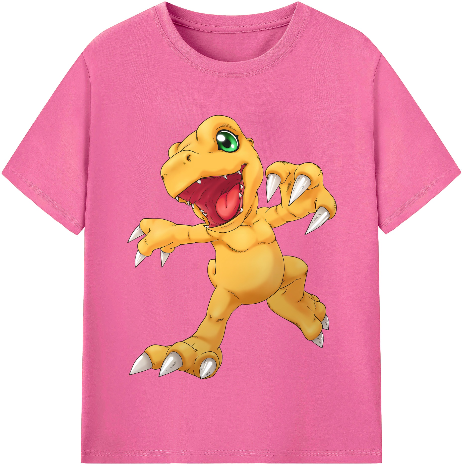 （画像用） Digimon デジタルモンスター/デジモン レディースカジュアルプリントTシャツ（綿100％）